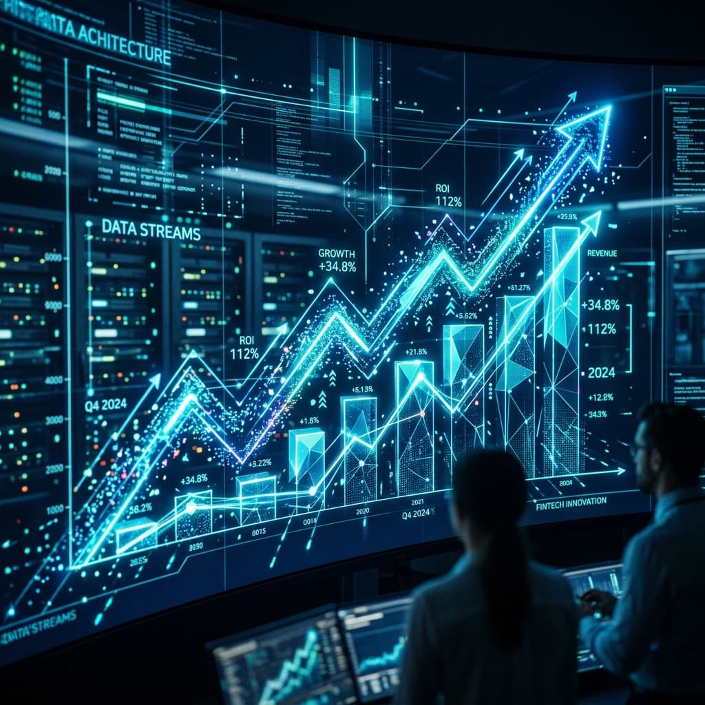 Data growth visualisation on large display